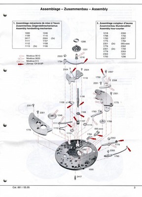 Ricambi Parts Lemania 1270 1275 1276 1277 Tissot 870 872 contattateci  contact | eBay