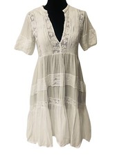 Spell & The Gypsy Collective Peasant Girl Dress White Sz XS