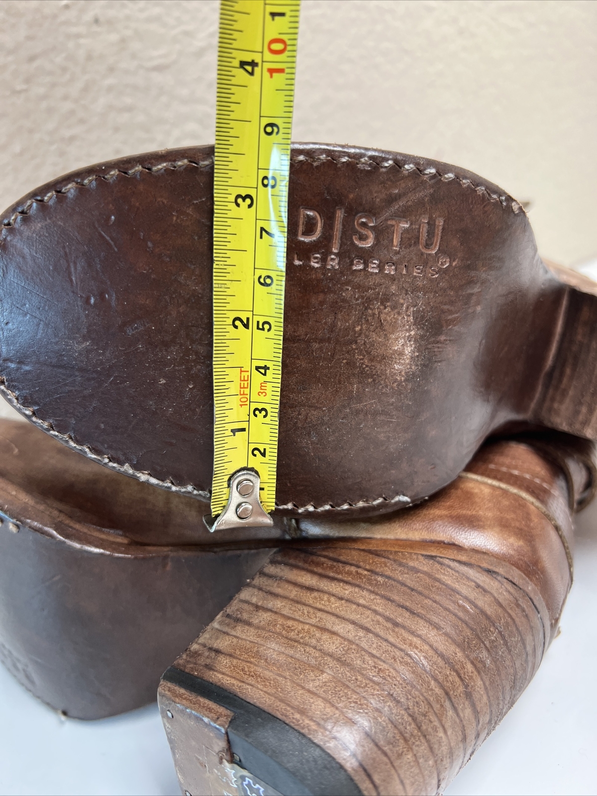 Bed Stu Cobbler Series Brown Leather Distressed Ankle Boots Womens Size ...
