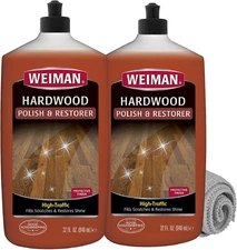 Wood Floor Polish and Restorer 32 Oz 3PC Bundle - High-Traffic Hardwood Floor, N