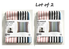 Lot of 2 IKEA GULLBERGSO Multicolor Cushion Throw Pillow Cover Indoor/Outdoor