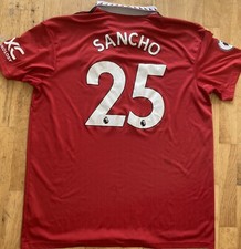 Jadon Sancho Manchester United Football Shirt Size XXL Adidas Men Hardly Worn