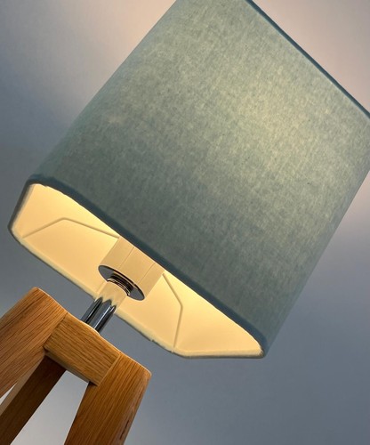 Lampshade Duck Egg Blue Velvet Rounded Square Light Shade - Picture 22 of 22