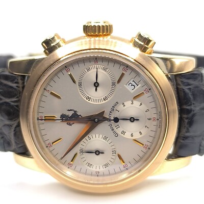     750 / 18 Karat Gold Girard Perregaux Uhr Ferrari Chronograph 