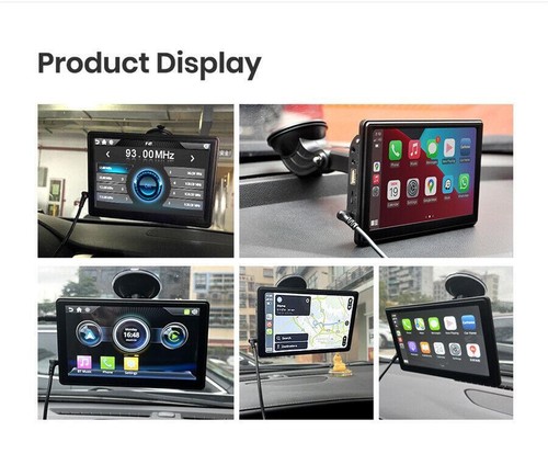 7in Car Radio Wireless Carplay/Android HD Touch Screen Bluetooth GPS Portable - Bild 16 von 17