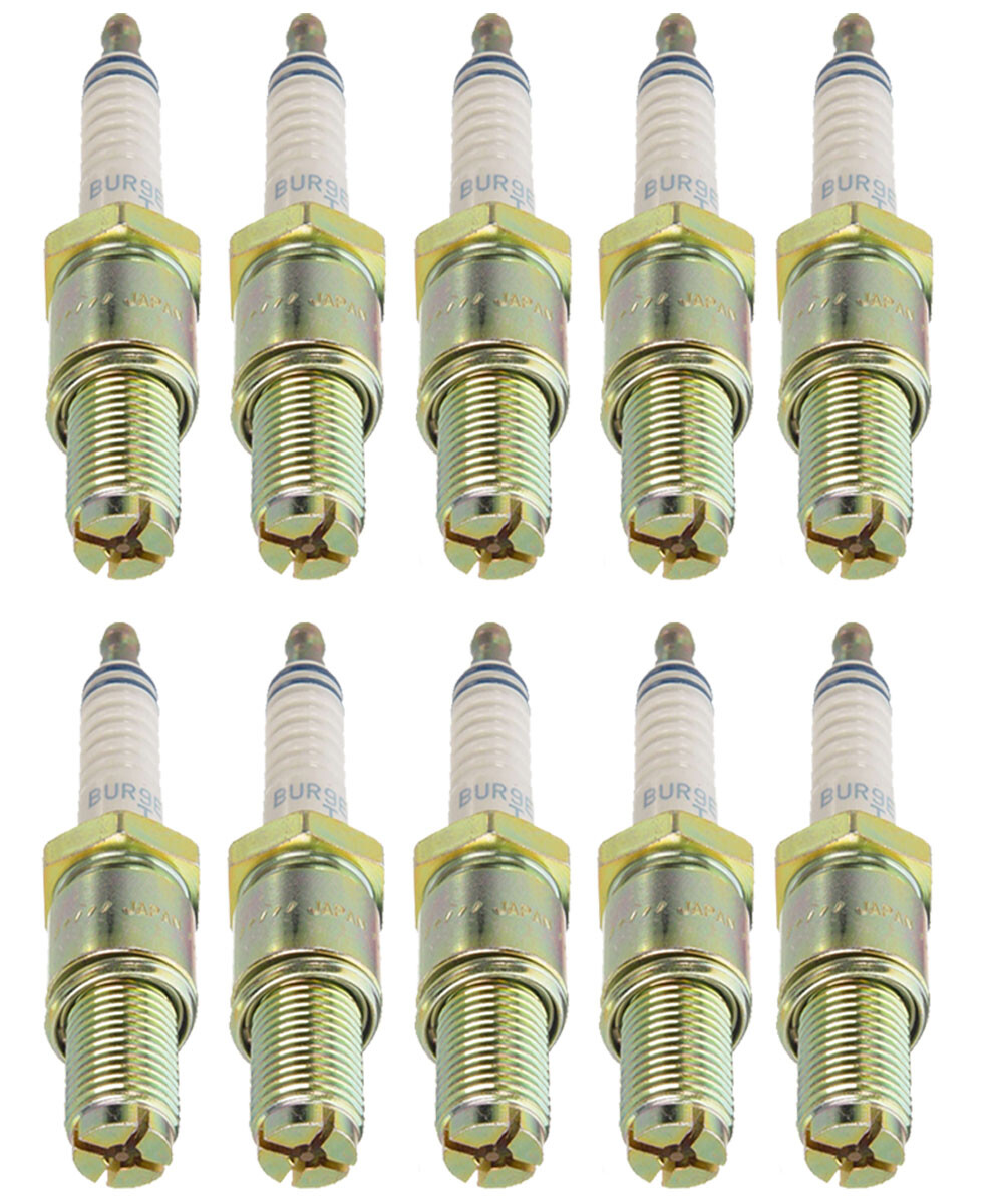 NGK Laser Platinum Set Of 10 Spark Plugs 5255 BUR9EQP for Mazda RX-7 84-95 1.3L