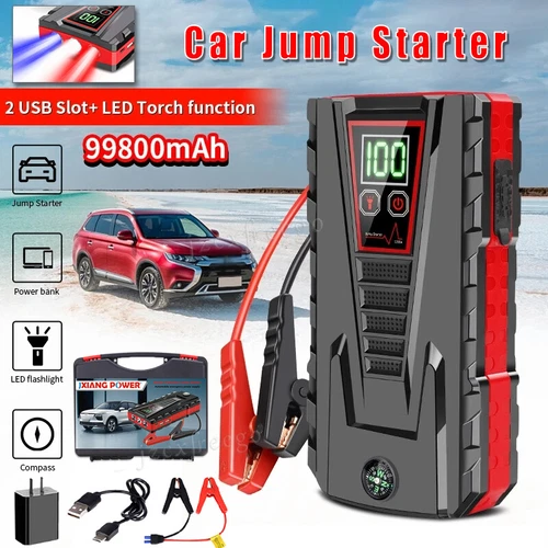 99800mAh Car Jump Starter Booster Jumper Box Power Bank Battery Charger Portable - Picture 1 of 8