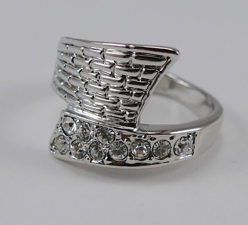 Woman Jewelry Fashion 18k Rose or White Gold Plated Ring CZ Stones Size 6-9.5 - Picture 10 of 16