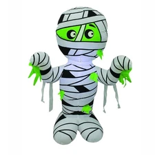 4' LED Lighted Scary Mummy Halloween Inflatable Outdoor Haunted House Decor