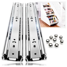 Heavy Duty Drawer Slides Full Extension Side Mount 12 14 16 18 20 22 24 26 28...