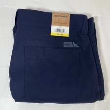 Eddie Bauer Tech Pant, Men’s 32x29, Blue, Stretch, Water Repel, NEW - hike