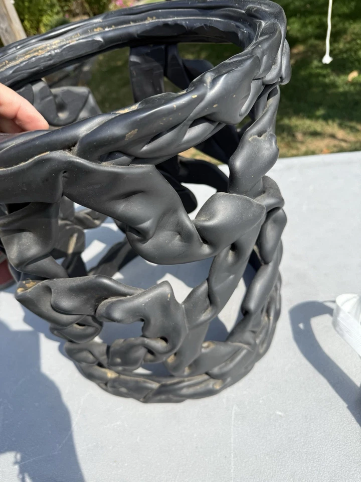 Mesa de caramelo 2 tirados diseñada por Tony Duquette con tapa de vidrio Foto 2 de 4