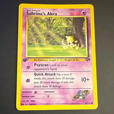 WotC Sabrina's Abra First Edition Gym Challenge 94/132 Basic 50 HP Eng on eBay