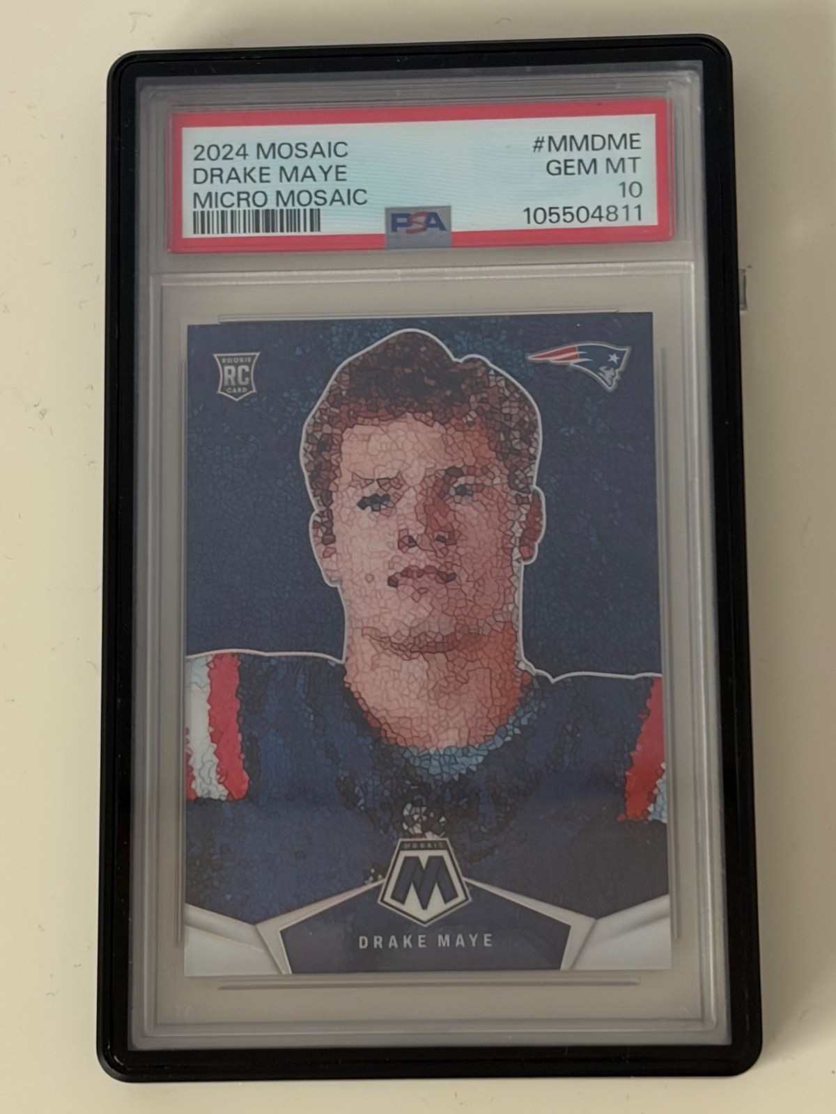 PSA 10 2024 Panini Mosaic - Micro Mosaic Drake Maye #MM-DME (RC)