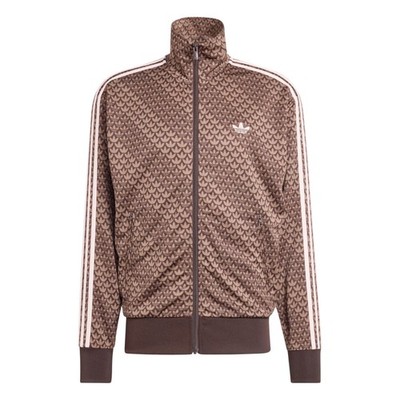 Adidas Originals Brown Firebird Loose Fit Monogram Jacket & Pants