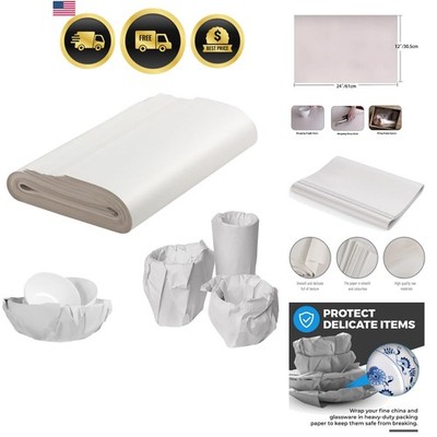 100 Sheets Packing Paper for Moving, Newsprint Paper for Packing Wrapping, Wr...