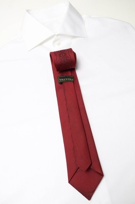 UNBRANDED Krawatte Herren in einer Größe Rot mit Blumenmuster und spitzem Muster