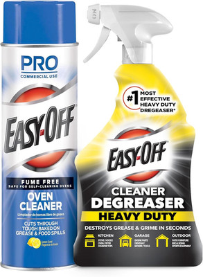 Bundle of Easy-Off Fume Free Oven Cleaner Spray, Lemon, 24Oz, Removes Grease +