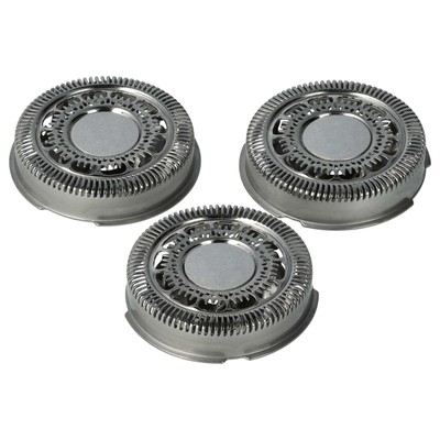 3x Scherkopf für Philips SH70/50 SH70/60 SH70 SH71 SH71/50 Rasierer silber