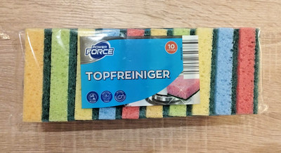 10 mal Topfreiniger  im Set Kunststoff Power Force günstig verschiedene Farben