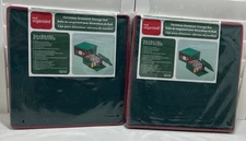 Real Organized Ornament Storage Box Holds 32 Christmas Ornaments Lot of 2 NOS