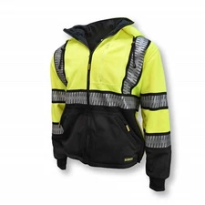 DEWALT Deluxe Zip Front Class 3 Hoodie - XL Multi