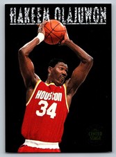 1993-94 SkyBox Premium #CS6 Hakeem Olajuwon Center Stage