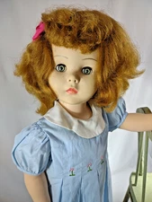 Vintage 1955 30" Mary Jane Doll by Effanbee Doll Company FLIRTY EYE (b1)
