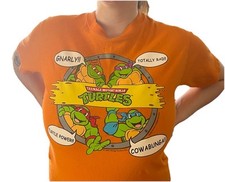 TMNT Ninja Turtle Orange T-shirt, Size Small