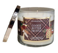 NUEVO Bath & Body Works Galleta Mantequilla Trufa 3 Mechas Vela 25-45 horas de combustión