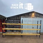 2x Bays Link 51 Used Warehouse Racking Heavy Duty 24M High 900 Deep 27m Beams