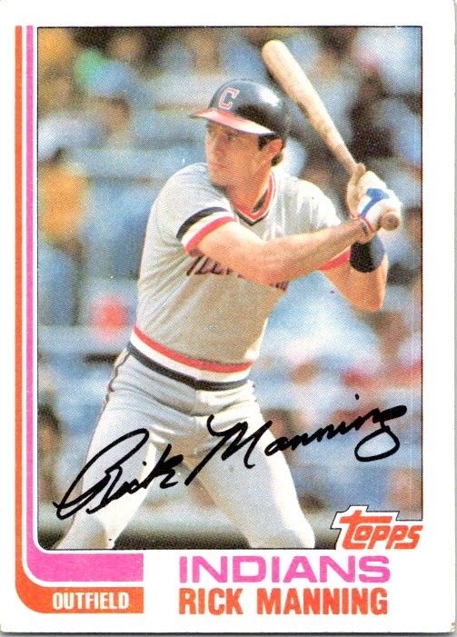 1982 Topps #202 Rick Manning - Near Mint or Better