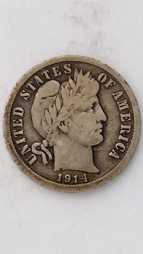 1914-P United States Barber Head Dime (#4)