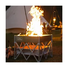 KAMPKEEPER Portable Fire Pit, Outdoor Tabletop Firepit 18 Inch, 304... Fast Ship
