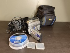 Sony DCR-DVD108 Handycam 40x Zoom DVD Camcorder w/ Case Cords Battery etc
