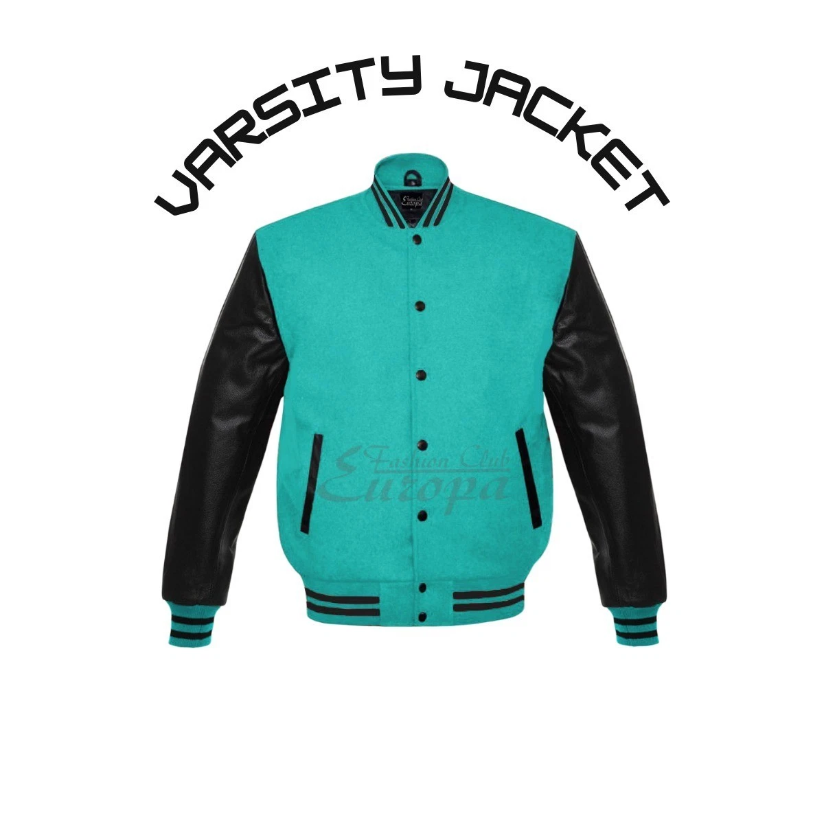 Men’s Letterman Varsity Bomber Jacket Baseball Wool Leather Sleeves