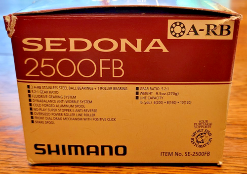 Shimano Sedona 2500FB Box & 2 Spare Spinning Fishing Reel Spools (No Reel) - Picture 6 of 12