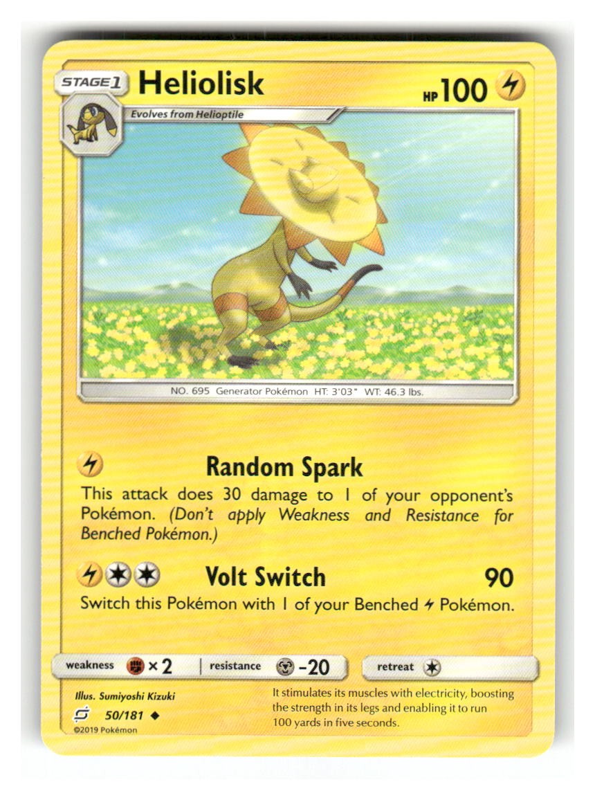 Heliolisk 50/181 Uncommon Team Up Pokemon Lightly Played