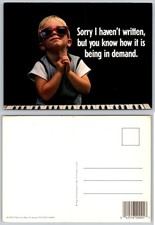 Funny Kid Sunglasses Piano Sorry I Haven't Written Postcard Argo Communications