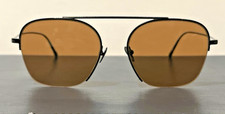 VTG GIORGIO ARMANI 6124 BLACK FILIGREE HALF RIM SUNGLASSES AMBER LENS 55-19-145