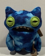 Fuggler Keyring Plush Series 6  Wide Eyed Weirdo  5" Metal Keyring  NEW