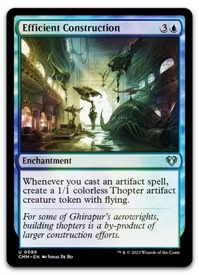 Efficient Construction #88 (Foil) (NM) Commander Masters CMM Magic MTG