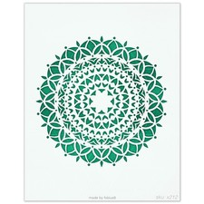 Boho Mandala Stencil - Round Geometric Wall Art 10 Mil Mylar Template - X212