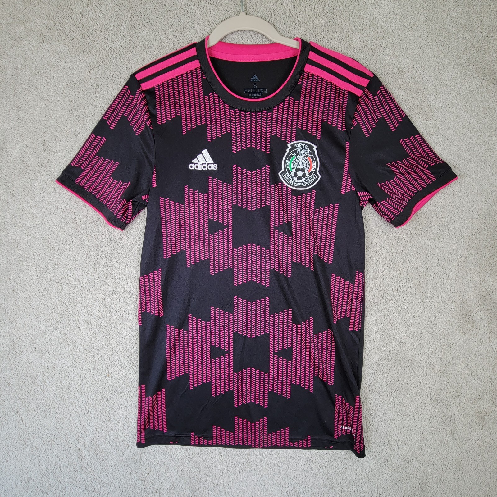 Adidas Mexico National Team Black Pink Soccer Jersey 2021 Size Men’s Small