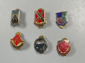 US Army  DI DUI Unit Crest lot of 6 # 7
