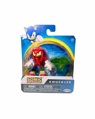 Sonic The Hedgehog Knuckles 2.5 Inch Figure w/ Green Chaos Emerald Jakks Pacific