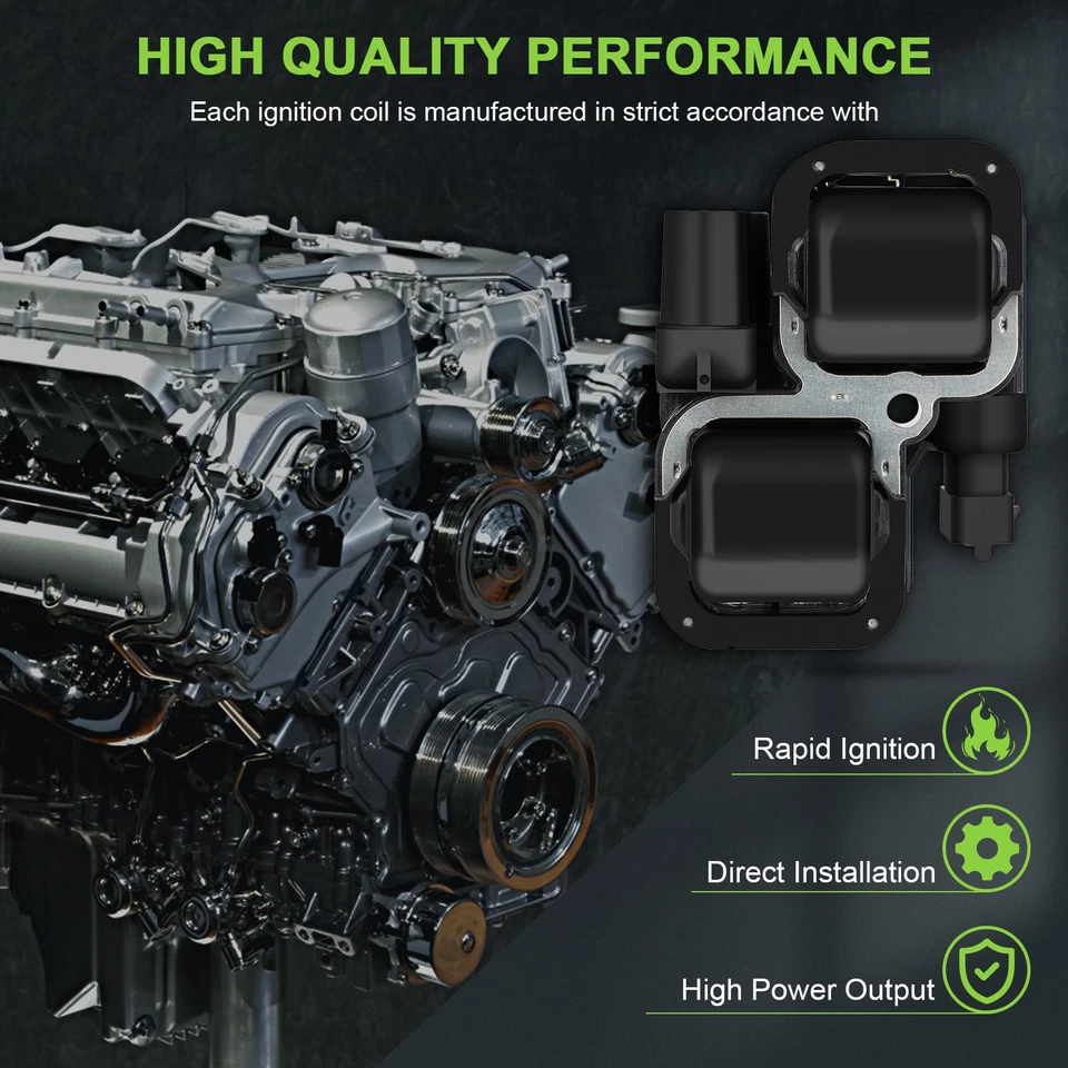 Bobina de encendido 8 para 05 2006 2007 2008 2009 2010 Mercedes-Benz SLK55 AMG 5,5 L V8 Foto 2 de 4