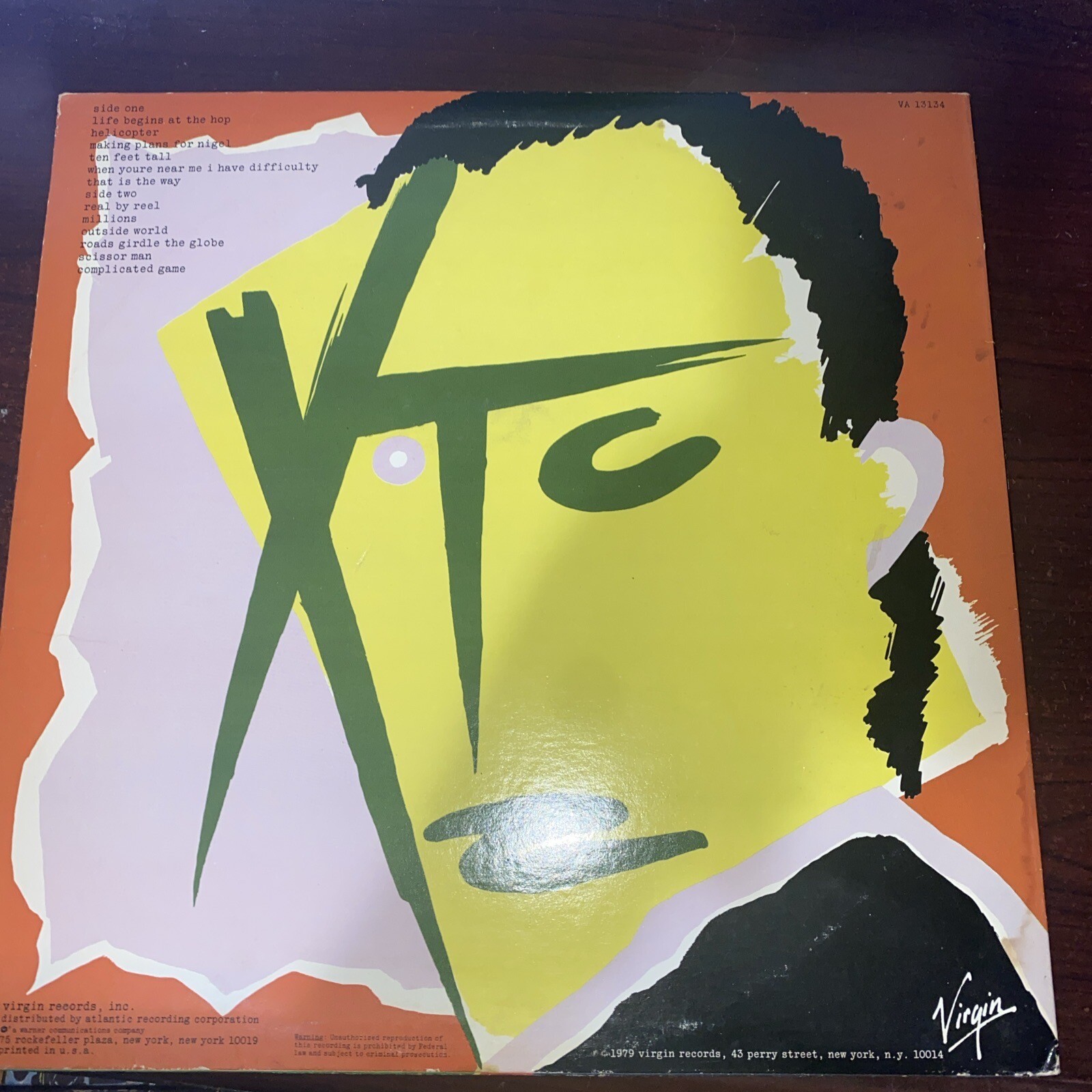 XTC/ Drums &Wires VA13134, 1 st Pressing, SP Vinyl Lp VG+ Cond,1979