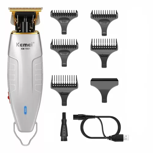 Kemei Cortapelos Cortadora Inalámbrica Afeitadora Eléctrica Corte Barba Barbero 1931 - Imagen 2 de 10