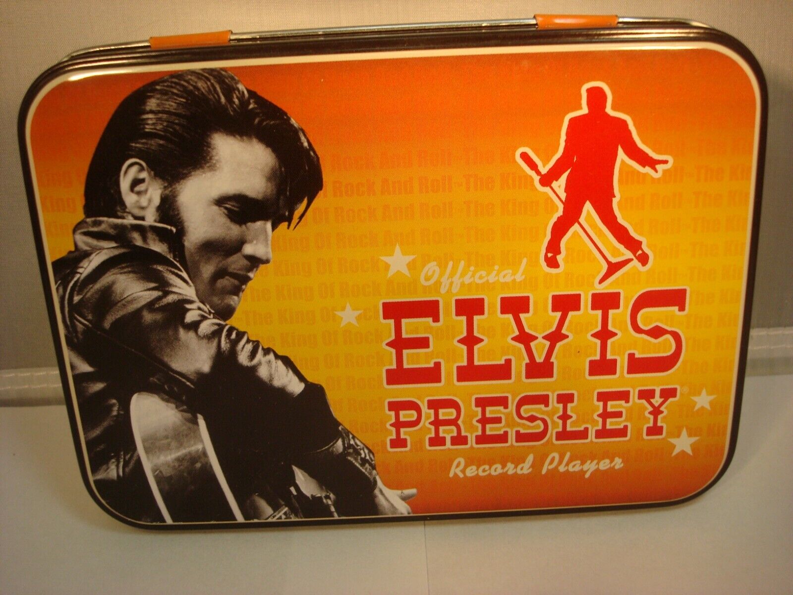 Elvis Presley Record Player trust Vandor Bank Tin 2005 Collectible Popular product